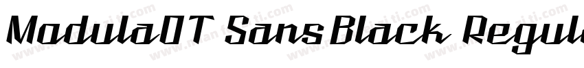 ModulaOT SansBlack Regular Version字体转换
